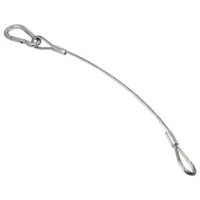 18" Long Hevy-Duty Safety Cable with Extra Large Size Spring Hook
