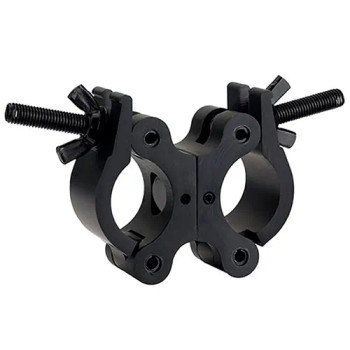 Pro Swivel Dual Coupler, Fits 2" Tube, 1100 lb Load, Black