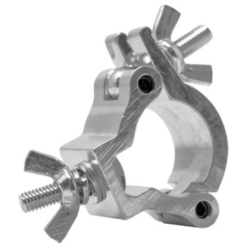 3/4" Swivel Dual Coupler, Fits 0.75-1" OD Tube, 132 lb Load, Polished Natural
