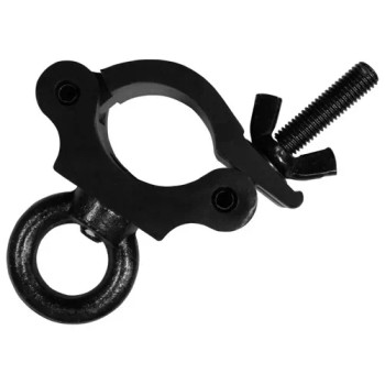 Pro Half Coupler with Eye Bolt, Fits 2" Tube, 660 lb Load, Black