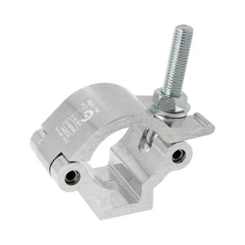 Pro Half Coupler with Large Wing Nut, Fits 2" Tube, 1100 lb Load, Silver