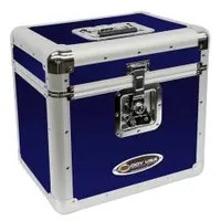 KROM Series Blue Stackable Record / Utility Case for 70 12" Vinyl Records & LPs