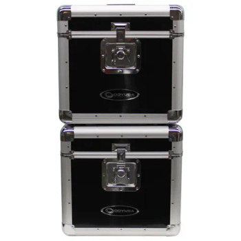 KROM Series Black Stackable Record / Utility Case for 70 12" Vinyl Records & LPs