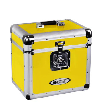 Odyssey Vintage Series Yellow 12" Vinyl Records or LP Case, Holds 70 PCS