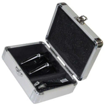KROM Series Silver PRO2 Case for Four Turntable Needle Cartridges