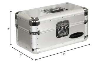 KROM Series Silver Record / Utility Case for 120 7" Vinyl Records