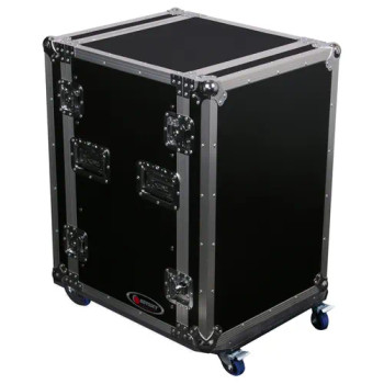20U Space Saver Pro Amp Rack Flight Case with Wheels