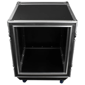 12U Shock Mount Rack Flight Case with Wheels