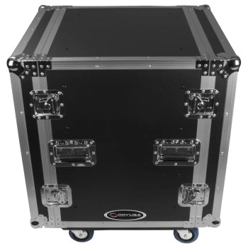 12U Shock Mount Rack Flight Case with Wheels