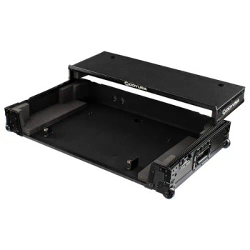 RANE FOUR Black Label 1U Flight Case with Glide Style Laptop Platform and Wheels