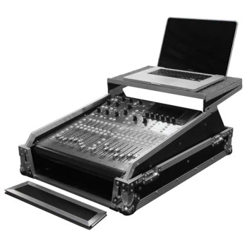 Universal 13U Rack Mountable Mixer Flight Case with Glide Platform