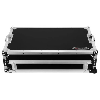 Odyssey DDJ-REV5 1U Flight Case with Glide Style Laptop Platform and Corner Wheels