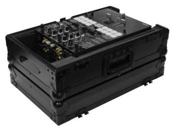Black 10" Format DJ Mixer Case with Extra Deep Rear Compartment