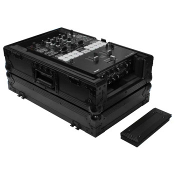 Black 10" Format DJ Mixer Case with Extra Deep Rear Compartment