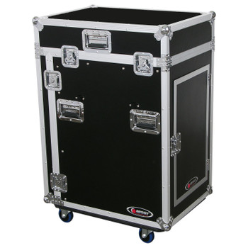Odyssey FZ1316WDLX Flight Zone ATA DLX Combo Rack Case (Black and Chrome)