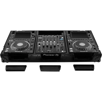 Odyssey Black Label Extra Deep DJ Coffin Case for 12″ Format DJ Mixer and Two Media Players (FZ12CDJWXD2BL)