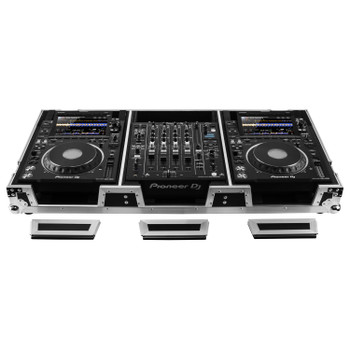 Odyssey Flight Zone Extra-Deep Coffin Flight Case for 12" DJ Mixer and Two Large-Format Media Players