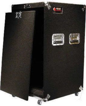 Pro 18U Carpeted Amp Rack Case