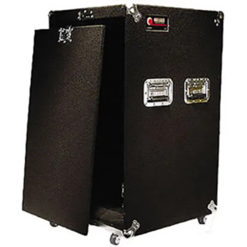 Pro 18U Carpeted Amp Rack Case with Wheels