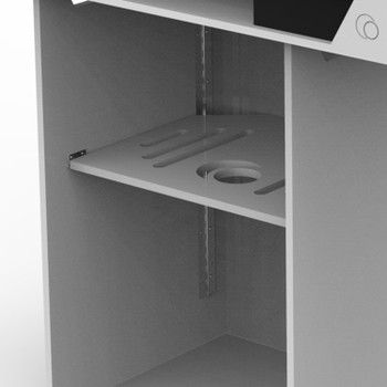 DJ Mobile Podium 37 in White