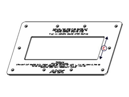 AMX FG559-94 HPX-AC-TMPLT-1200 Hydraport Cutout Template for HPX-1200 -