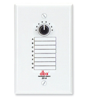 DBX ZC-9 ZC 9 Wall Mounted 8 Position Zone Controller