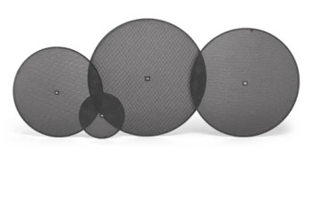 JBL 6 x Round Speaker Grilles w/Tethers for Control 442 (Black)