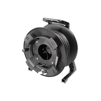 Soundcraft 50m 50/125 multimode optical fibre with "Fibrecast" connectors, supplied on reel