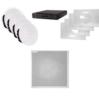 Shure ECOSYSTEM BUNDLE 310L: (2) MXA310, (1) IMX-RM8-SUB5, (2) MXN5W-C + Tile Bridge, (1) HUDDLY IQ, (1) HUDDLY-DMB, (1) USB3-CA-90-2M