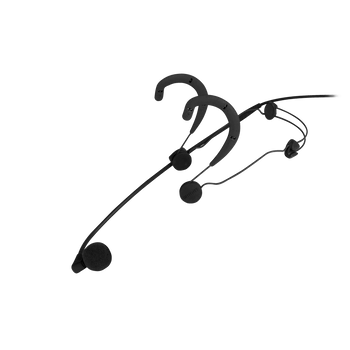 Shure "BETA 54 Supercardioid Condenser Headworn Microphone, Black, 5' Attached Cable with 4-Pin Mini Connector (TA4F), Foam Windscreen, Clothing Clip, Carrying Case"