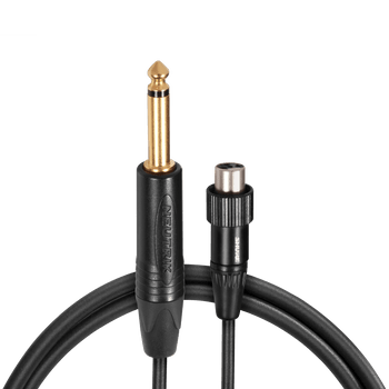 Shure Premium threaded locking TQG connector guitar cable (functions with GLXD1, ULXD1, AXT100)