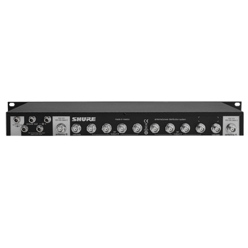 Shure Five-way active antenna splitter and power distribution system for  QLX-D®, ULX®, ULX-D®, SLX®, and BLX® (BLX4R only) receivers. (470-952 MHz)