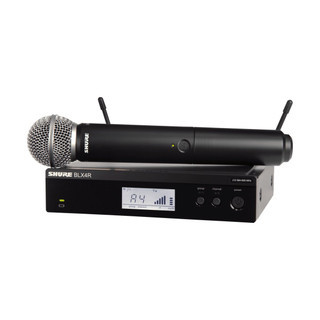 Shure BLX24R/SM58-H11 Vocal System with (1) BLX4R Rack Mount Wireless Receiver and (1) BLX2 Handheld Transmitter with SM58 Microphone