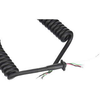 Shure 6' Coiled Cable (4-Conductor, 2 Shielded) Bare at Both Ends, Used with 414B, 419B and 514B