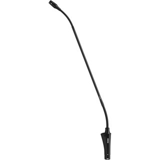 Shure Cardioid-18" Dual-Section Gooseneck Condenser Microphone, Inline Preamplifier, Flange Mount, Black