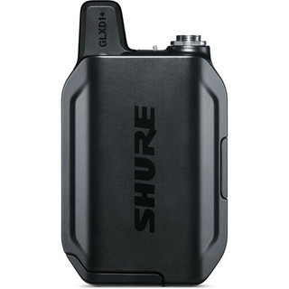 Shure The GLXD1+ Dual Band Bodypack Transmitter has rugged, metal construction with ergonomic design and reversible belt clip to fit comfortably and snugly in various positions.