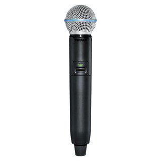 Shure Featuring the industry standard BETA® 58A vocal microphone, the GLXD2+/B58 Dual Band Handheld Transmitter delivers superior, transparent digital audio.