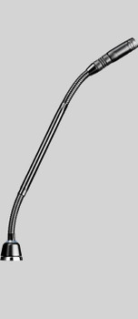 Shure 10" Shock-Mounted Gooseneck, Green/Red LED Ring at bottom, Less Preamplifier, Dual Flexible, Supercardioid