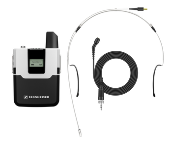 Sennheiser SL Headmic Set DW-4-US R Wireless Headmic System with SL Headmic 1 Omnidirectional Condenser Microphone (505904)