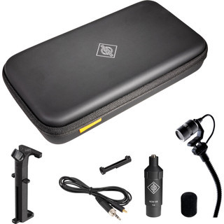Neumann 008708 Complete set for guitar, ukulele, dobro, acoustic bass, cello. Includes (1) KK 14, (1) SH 150, (1) KC 1, (1) AC 31, (1) WS 110, (1) MCM 100, (1) MC 9, (1) Soft case.