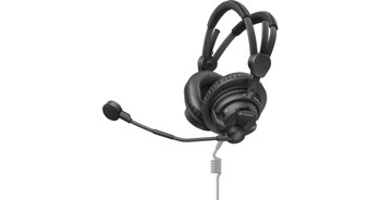 Sennheiser, HMD 27 Closed Circumaural Broadcast Headset, Supercardioid Dynamic Mic, ActiveGard