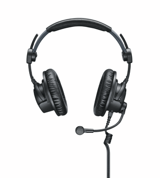 Sennheiser, HME 27 Closed Circumaural Broadcast Headset, Supercardioid Electret Mic, ActiveGard