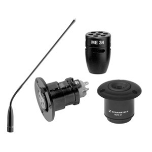 Sennheiser, I40-C Cardioid Capsule Kit, Includes ME 34 Capsule, MZH 3040 Gooseneck, MZT 30 Flange Mount, and MZS 31 Shock Mount