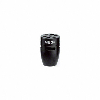 Sennheiser, ME 34 Capsule Head for MZH Series Gooseneck Microphones, Cardioid Condenser, Includes MZW 34 Windscreen, Black, 1.0 oz