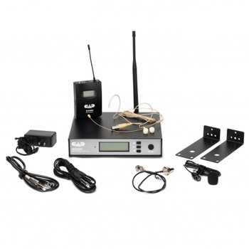 CAD WX1000BP UHF Wireless Bodypack Microphone System with Headset, Lavalier Microphones, and Instrument Cable (AMS-WX1000BP)