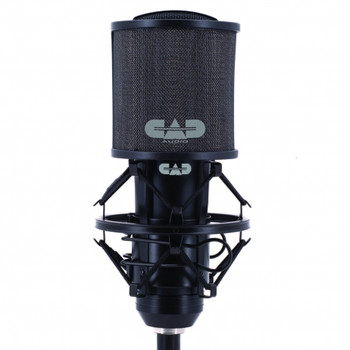 CAD Acousti-Shield VP3 Compact Pop Filter with Dual-Layer Metal Mesh and Foam Protection for Vocal Recording, Podcasting, and Studio Microphone Applications (AMS-VP3)