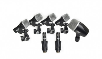 CAD 7-piece Drum Microphone Pack - three D29, two C9, one D19, one D10