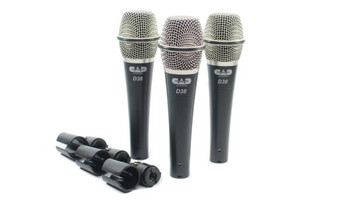 CAD AMS-D38X3 3 Pack of D38 Supercardioid Dynamic Microphone