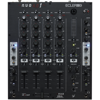 Ecler, NUO-4.0F 4-Channel Analogue DJ Mixer Black, NUO-4.0F