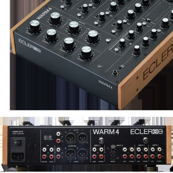 Ecler WARM4 Professional 4-Channel Analog Rotary DJ Mixer with Subharmonic Synthesizer, Isolator EQ, and Premium Rotary Controls (AMS-WARM-4)